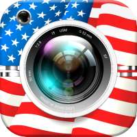 4th of July Photo Editor - American Flag Stickers