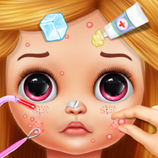 Little Doll Pimple Popping: Face Spa Salon Games icon