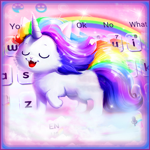 Unicorn Rainbow Cat Keyboard icon