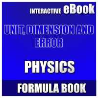 UNITS, DIMENSIONS AND ERROR-FORMULA BOOK-2018