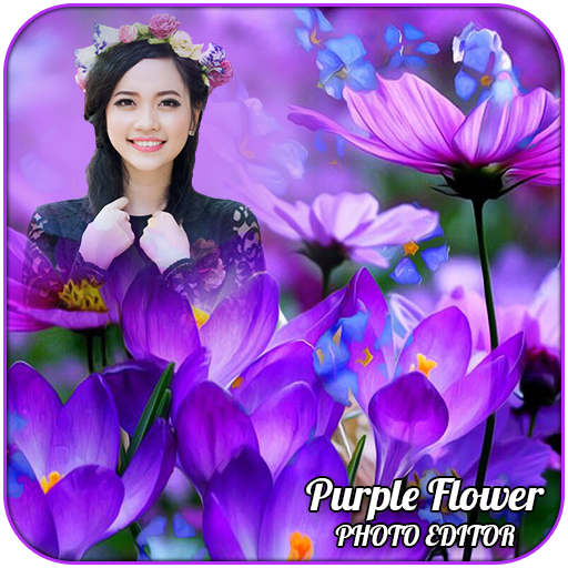 Purple Flower Photo Editor icon