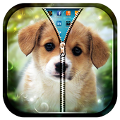 Puppy Zipper Lock Screen icon
