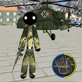 US Army Stickman Rope Hero icon
