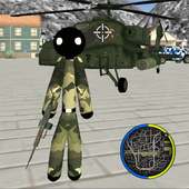 US Army Stickman Rope Hero