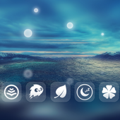 3D Ocean depths icon