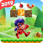 🐞 Super Lady Bug Adventure Jungle Castle Game icon