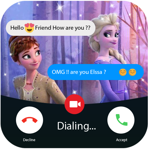 fake chat with Elssa : call &amp; video - prank icon