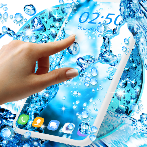 ikon Water drops live wallpaper