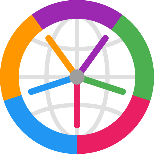 Horzono time zones world clock icon