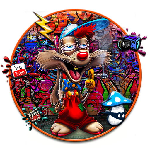 Graffiti Smoky Rabbit Themes Live Wallpapers icon