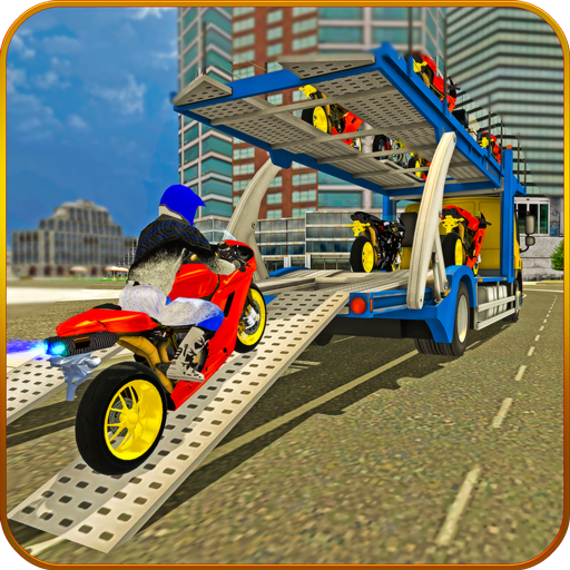 bike transport cargo truck icon