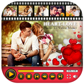 Heart Photo To Video Maker With Music icon