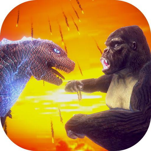 Kingkong vs Loch Ness Monster – Gorilla fighting icon