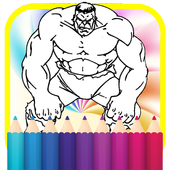 GreenMan Hero Coloring Book icon