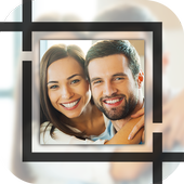 White frame for Insta photos icon