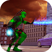 Green Hero Mafia Gangster Fight icon