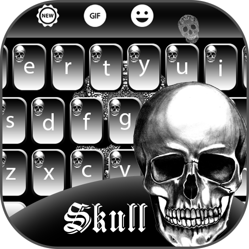 Skull keyboard - Flaming Skull Keyboard icon