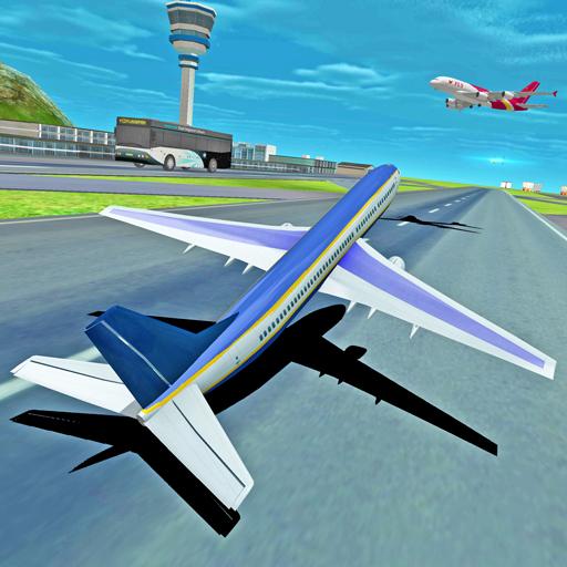 Fly Plane Flight 3D Airplane Simulator icon