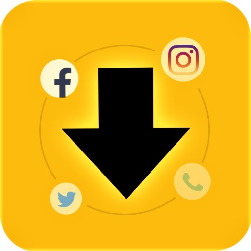 facebook, instagram twitter &amp; all video downloader icon