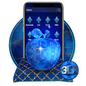 3D Crystal Apple Launcher Theme icon