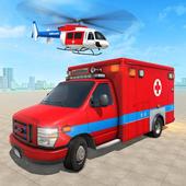 Ambulance Driver City Rescue Helicopter Simulator icon