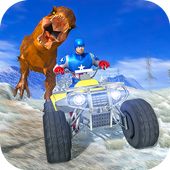 Superhero Motocross ATV Racing: Dino World icon