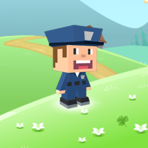 Police Run - Endless Cop Runner 3D Block Hop Road icon