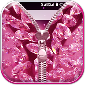 Diamond Zip Lock Screen Prank icon