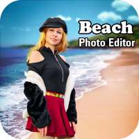 Photo on Beach : Beach Photo Maker