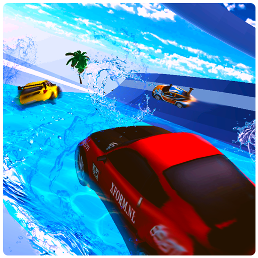 Water Surfing Car - Waterpark Stunts icon