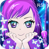 Anime Zipper Lock Screen icon