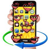 Love Hearts Live Screen أيقونة