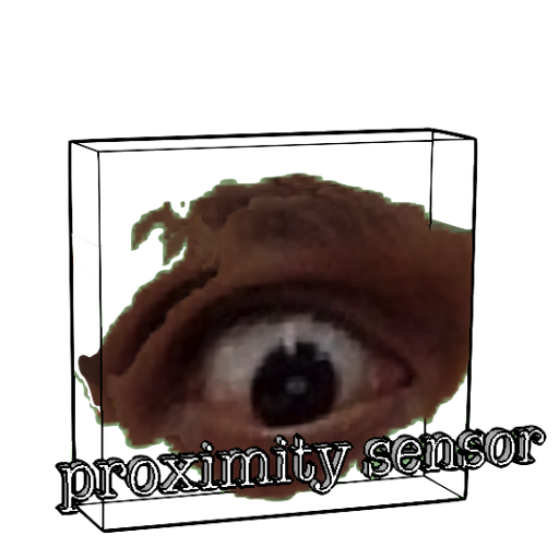 Proximity sensor in your phone icon