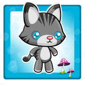 Kids games little cat icon