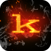 Write your name with fire icon