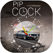 PIP Clock Live Wallpaper أيقونة