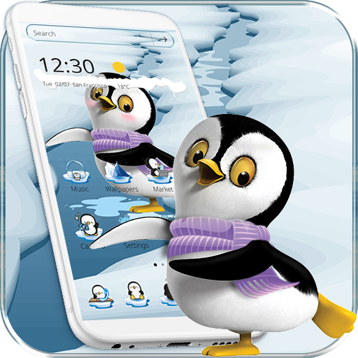 Cute Penguin Theme icon