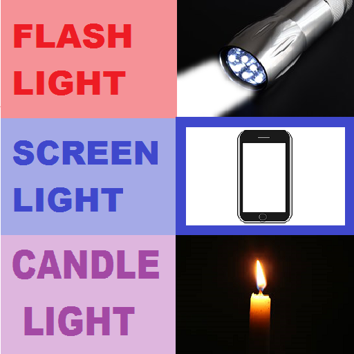 Flashlight, Candle, Screen Lite Bright Flash Light आइकन