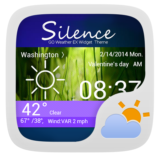 SILENCE THEME GO WEATHER EX أيقونة