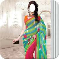 Indian Woman  Designer Saree on 9Apps