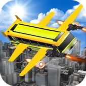 Flying Bus Gunship Super Shooting Battle icon