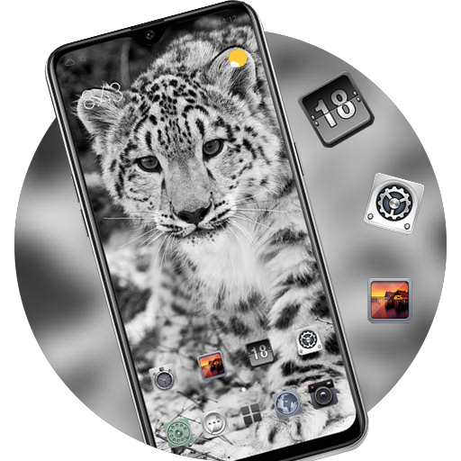 Black Tiger God's Gaze theme Animals Snow Winter icon