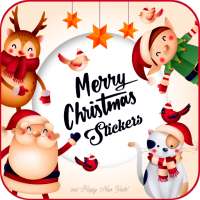 3D Santa Christmas Stickers