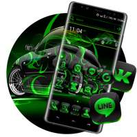 Neon Green Car Launcher Theme on 9Apps