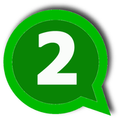 Dual Whatsapp in one phon icon
