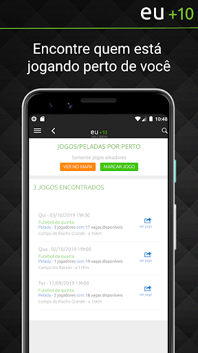 Eu  10 - A rede social de futebol screenshot 4