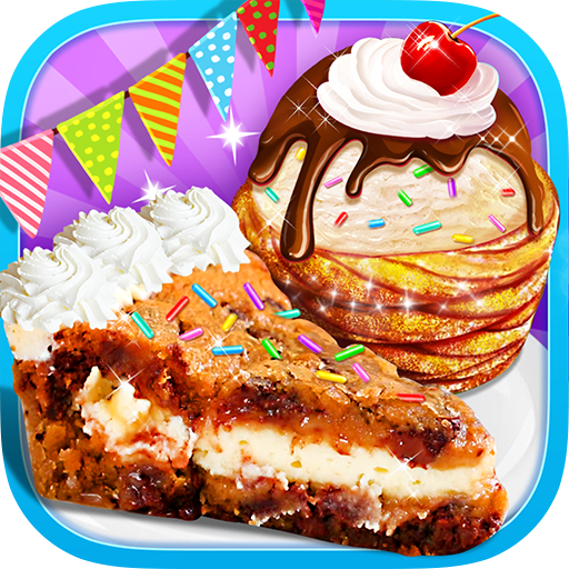 Churro Ice Cream &amp; Sweet Cookie Cake - Yummy Food icon