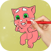 Talking Cat Coloring Game icon