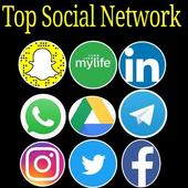 Top social Network all in one 2018 icon