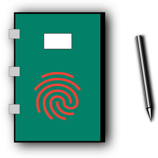 Personal Diary with Fingerprint and Password Lock icon